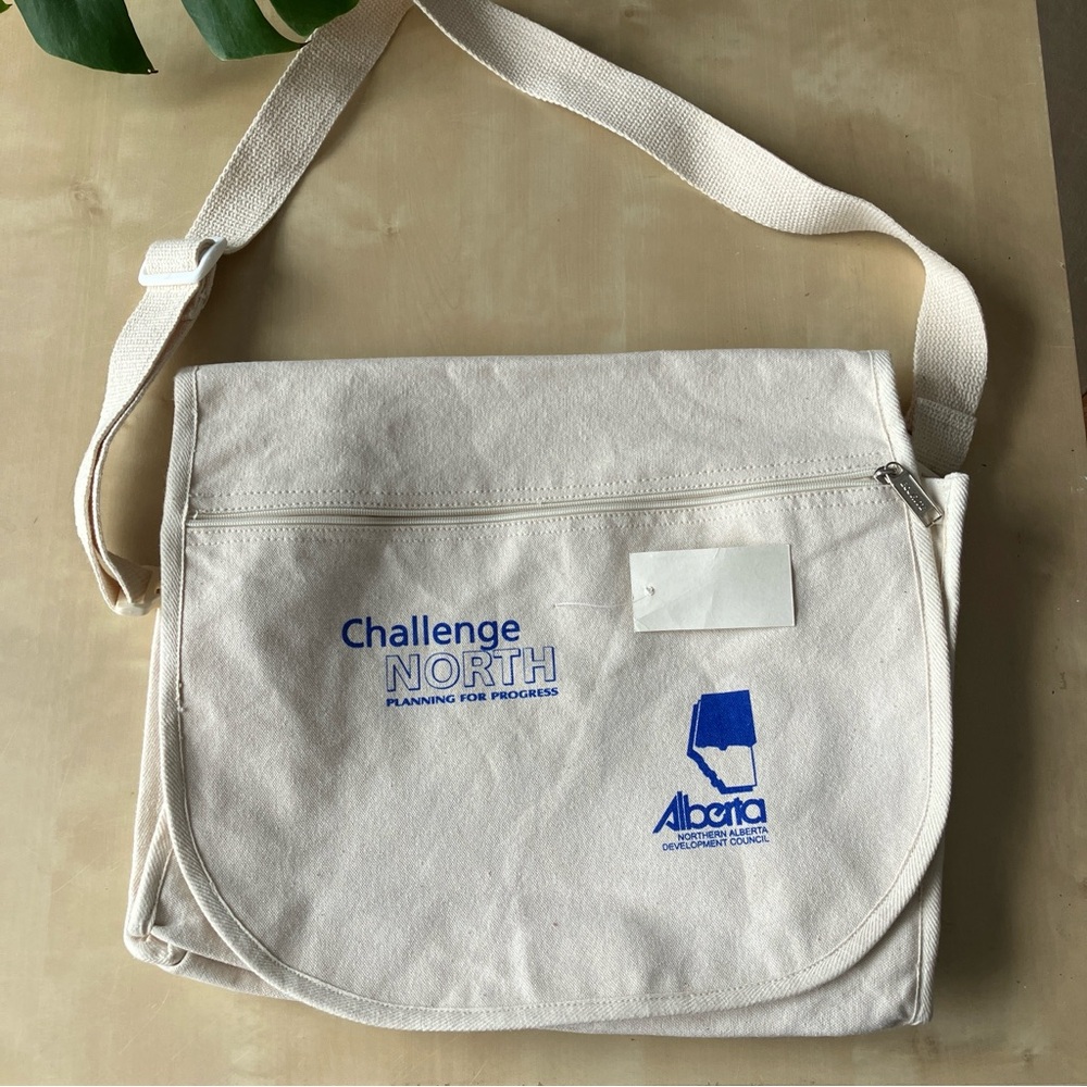 Messenger bag Canvas cotton shoulder satchel cream colour